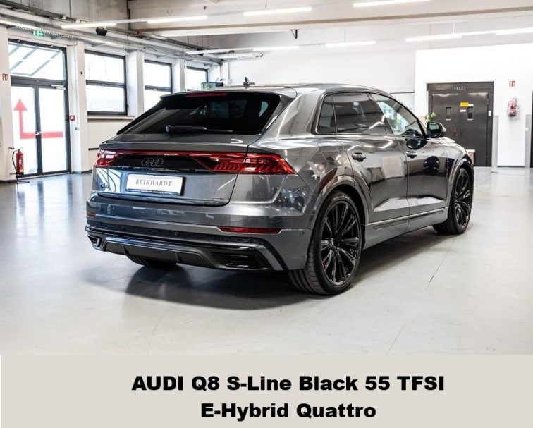 AUDI Q8 S-Line Black 55 TFSI E-Hybrid Quattro
394hp - 01/2023 - 44.000€ - Prix: 77.600€