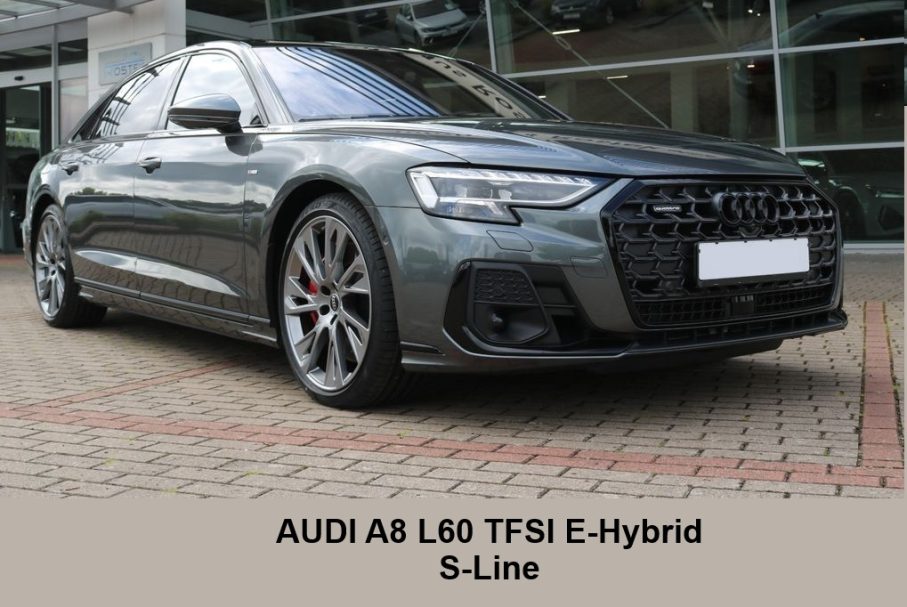 AUDI A8 Lim 60 Long TFSI E-Hybrid S-Line
462hp - 10/2024 - 8.000kms - Prix: 90.900€
